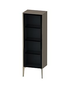 Duravit high cabinet XV1368LB190 50x36x133cm, glass door, matt champagne, door on the left, flannel gray silk matt