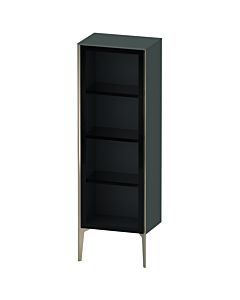 Duravit haut moyen XViu XV1368RB138 50x36x133cm, porte vitrée, champagne mat, porte à droite, gris dolomiti brillant