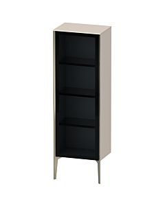 Duravit XViu Halbhochschrank XV1368RB191 50x36x133cm, Glastür, champagner matt, Tür rechts, taupe matt