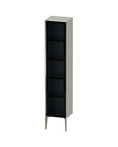 Duravit XViu Hochschrank XV1375LB107 40x36x177cm, Glastür, champagner matt, Tür links, betongrau matt
