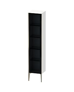 Duravit haut XViu XV1375RB118 40x36x177cm, porte vitrée, champagne mat, porte à droite, blanc mat