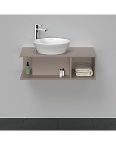 Duravit D-Neo vanity unit DE491804343 80 x 48 cm, Basalt Matt , wall-mounted, 2000 compartment, 2000 console plate
