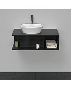 Duravit D-Neo Waschtisch-Unterschrank DE492801616 80 x 55 cm, Eiche Schwarz, wandhängend, 1 Fach, 1 Konsolenplatte