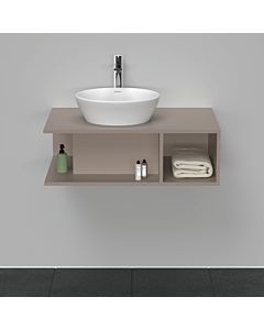 Duravit D-Neo Waschtisch-Unterschrank DE492804343 80 x 55 cm, Basalt Matt, wandhängend, 1 Fach, 1 Konsolenplatte