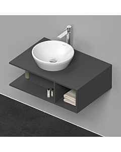 Duravit D-Neo Waschtisch-Unterschrank DE492804949 80 x 55 cm, Graphit Matt, wandhängend, 1 Fach, 1 Konsolenplatte