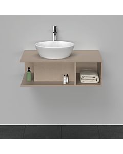 Duravit D-Neo Waschtisch-Unterschrank DE492807575 80 x 55 cm, Leinen, wandhängend, 1 Fach, 1 Konsolenplatte