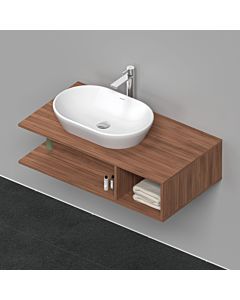 Duravit D-Neo Waschtisch-Unterschrank DE492907979 100 x 55 cm, Nussbaum Natur, wandhängend, 1 Fach, 1 Konsolenplatte