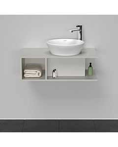 Duravit D-Neo Waschtisch-Unterschrank DE493800707 80 x 48 cm, Betongrau Matt, 1 Fach, 1 Konsolenplatte, wandhängend