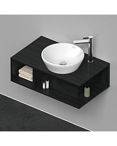 Duravit D-Neo Waschtisch-Unterschrank DE493801616 80 x 48 cm, Eiche Schwarz, 1 Fach, 1 Konsolenplatte, wandhängend