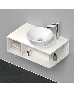 Duravit D-Neo Waschtisch-Unterschrank DE493802222 80 x 48 cm, Weiß Hochglanz, 1 Fach, 1 Konsolenplatte, wandhängend
