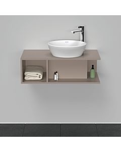 Duravit D-Neo Waschtisch-Unterschrank DE493804343 80 x 48 cm, Basalt Matt, 1 Fach, 1 Konsolenplatte, wandhängend
