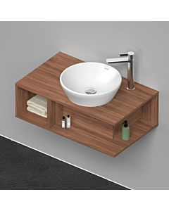 Duravit D-Neo Waschtisch-Unterschrank DE493807979 80 x 48 cm, Nussbaum Natur, 1 Fach, 1 Konsolenplatte, wandhängend