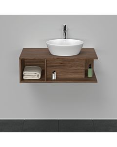 Duravit D-Neo meuble sous-vasque DE495802121 80 x 55 cm, Nussbaum Dunkel , 2000 compartiment, 2000 console console, montage mural