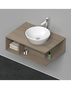 Duravit D-Neo meuble sous-vasque DE495803535 80 x 55 cm, chêne terra, 2000 compartiment, 2000 console console, montage mural