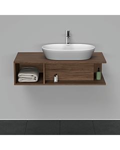 Duravit D-Neo meuble sous-lavabo DE495902121 100 x 55 cm, Nussbaum Dunkel , 2000 compartiment, 2000 console console, montage mural