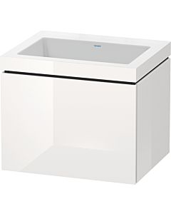 L-Cube Duravit vasque LC6916N2222 60 x 48 cm, sans trou pour robinetterie, blanc brillant, 2000 coulissant