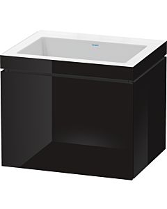 L-Cube Duravit vasque LC6916N4040 60 x 48 cm, sans trou pour robinet, noir brillant, coulissant 2000