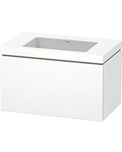 L-Cube Duravit vasque LC6917N1818 80 x 48 cm, sans trou pour robinet, blanc mat, 2000 coulissant