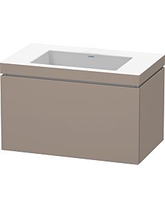 L-Cube Duravit vasque LC6917N4343 80 x 48 cm, sans trou pour robinet, basalte mat, coulissant 2000