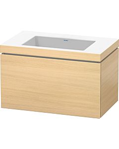 L-Cube Duravit vasque LC6917N7171 80 x 48 cm, sans trou pour robinetterie, chêne méditerranéen, coulissant 2000