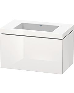Duravit L-Cube Waschtisch-Unterschrank LC6917N8585 80 x 48 cm, ohne Hahnloch, weiß hochglanz, 1 Auszug