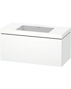 L-Cube Duravit vasque LC6918N1818 100 x 48 cm, sans trou pour robinet, blanc mat, 2000 coulissant