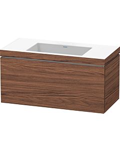 Duravit L-Cube vanity unit LC6918N2121 100 x 48 cm, without tap hole, dark 2000 , match2 pull-out