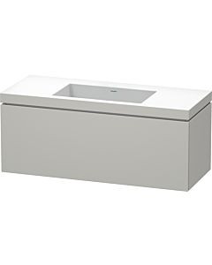 Duravit L-Cube vanity unit LC6919N0707 120 x 48 cm, without tap hole, concrete gray matt, 2000 pull-out
