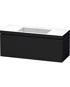 L-Cube Duravit vasque LC6919N1616 120 x 48 cm, sans trou pour robinetterie, chêne noir, coulissant 2000
