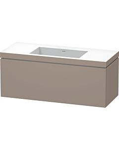 Duravit L-Cube vanity unit LC6919N4343 120 x 48 cm, without tap hole, basalt matt, 2000 pull-out