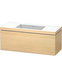 Duravit L-Cube Waschtisch-Unterschrank LC6919N7171 120 x 48 cm, ohne Hahnloch, mediterane eiche, 1 Auszug