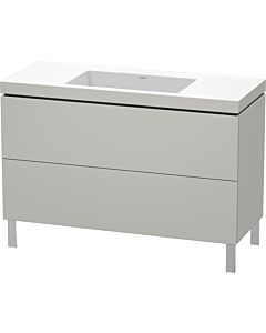 Duravit L-Cube vanity unit LC6939N0707 120 x 48 cm, without tap hole, matt concrete gray, 2 pull-outs, floor-standing