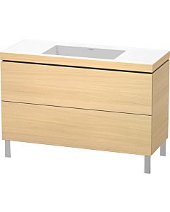 Duravit L-Cube vanity unit LC6939N7171 120 x 48 cm, without tap hole, Mediterranean oak, 2 pull-outs, floor-standing