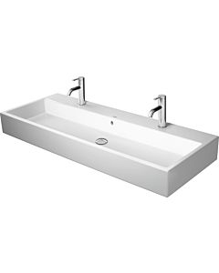 Duravit Vero Air Möbelwaschtisch 23501200241 weiß wondergliss, 120x47cm, Überlauf, 2 Hahnlöcher