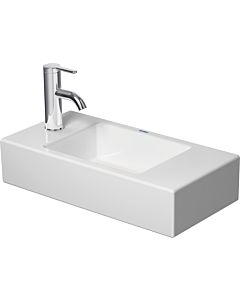 Duravit Vero Air vasque pour meuble 0724500009 50 x 25 cm, sans trop-plein, avec plage de robinetterie, trou pour robinetterie à gauche, blanc