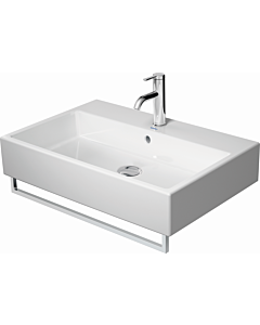 Duravit Vero Air furniture washbasin sanded 2350700028 70 x 47 cm, white, without tap hole, with overflow, with tap hole bench