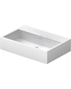 Duravit Vero Air vasque pour meuble 2368600070 60x40cm, sans trou pour robinet, avec plage de robinetterie, sans trop-plein, blanc