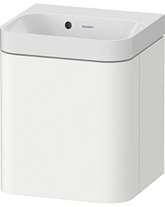 Duravit Happy D.2 Plus vanity HP4340N36360000 40x36cm, 2000 door, left hinged, without tap hole, white satin finish