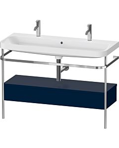 Duravit Happy D.2 Plus Möbelwaschtisch-Kombination HP4854O98980000 117,5x49cm, mit Metallkonsole, nachtblau seidenmatt