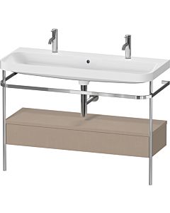 Duravit Happy D.2 Plus Möbelwaschtisch-Kombination HP4854O75750000 117,5x49cm, mit Metallkonsole, leinen