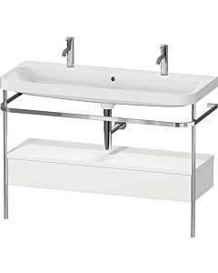 Duravit Happy D.2 Plus combinaison de vanité HP4854O39390000 117,5x49cm, avec console en métal, nordic blanc