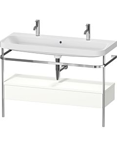 Duravit Happy D.2 Plus vanity combination HP4854O36360000 117.5x49cm, with metal console, white satin finish