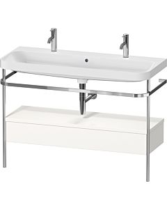 Duravit Happy D.2 Plus vanity combination HP4854O22220000 117.5x49cm, with metal console, white high gloss