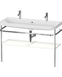 Duravit Happy D.2 Plus combinaison de vanité HP4849O36360000 117,5x49cm, trou pour 2000 , avec support en métal, finition satinée blanc