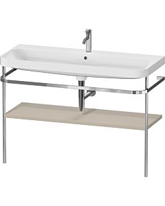 Duravit Happy D.2 Plus combinaison de vanité HP4839O60600000 117,5x49cm, avec console en métal, trou pour 2000 , finition satinée taupe