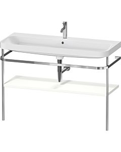 Duravit Happy D.2 Plus combinaison de vanité HP4839O36360000 117,5x49cm, avec console en métal, trou pour 2000 , blanc
