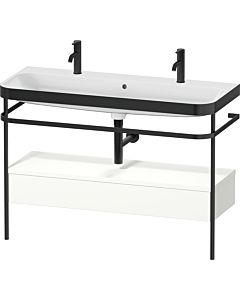 Duravit Happy D.2 Plus combinaison de vanité HP4764O36360000 117,5x49cm, avec trou pour robinetterie 2000 , support en métal, blanc