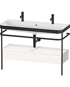 Duravit Happy D.2 Plus vanity combination HP4764O22220000 117.5x49cm, with 2000 tap hole, metal console, white high gloss