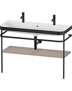 Duravit Happy D.2 Plus combinaison lavabo sur meuble HP4759O75750000 117,5x49cm, avec trou pour robinetterie 2000 , support en métal, lin