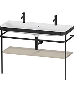 Duravit Happy D.2 Plus combinaison de vanité HP4759O60600000 117,5x49cm, avec trou pour robinetterie 2000 , support en métal, finition satinée taupe